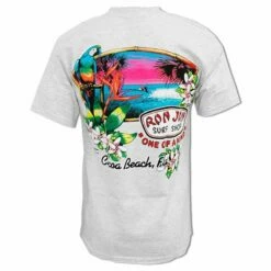 Ron Jon Paradise Surf Pocket Tee -OOfos Sale d800x800 10010399092D heather grey ash ronjon paradise surf tee back