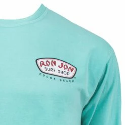 Ron Jon New Longboard Long Sleeve Tee -OOfos Sale d800x800 10030859077 ron jon new longboard sea foam long sleeve tee logo detail
