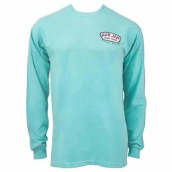 Ron Jon New Longboard Long Sleeve Tee -OOfos Sale d800x800 10030859077 sea foam ron jon new longboard long sleeve tee front