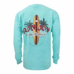 Ron Jon New Longboard Long Sleeve Tee -OOfos Sale d800x800 10030859077D sea foam ron jon new longboard long sleeve tee back
