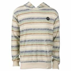 Ron Jon Sea Foam Stripe Baja Hoodie