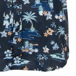 Ron Jon Navy Hapuna Reversed Shirt -OOfos Sale d800x800 10210286086 navy ron jon hapuna reversed short sleeve shirt hemline