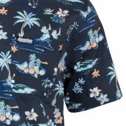 Ron Jon Navy Hapuna Reversed Shirt -OOfos Sale d800x800 10210286086 navy ron jon hapuna reversed short sleeve shirt sleeve