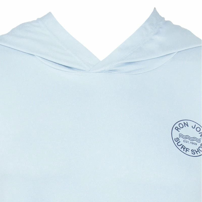 Ron Jon Light Blue Long Sleeve Hooded Sun Shirt 5 Ron Jon Light Blue Long Sleeve Hooded Sun Shirt - Image 3