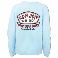 Ron Jon Ladies Classic Badge Crew Neck Pullover -OOfos Sale d800x800 10360319312D chambray ron jon ladies chambray classic badge crew neck pullover back