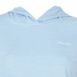 Ron Jon Women's Heather Blue Skyline Long Sleeve Hoodie -OOfos Sale d800x800 10380079080 ron jon womens heather blue skyline long sleeve hoodie hood