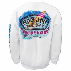 Ron Jon Maui Surf Crew Neck Pullover -OOfos Sale d800x800 10400550001D white ron jon maui surf sweatshirt back