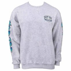 Ron Jon Maui Surf Crew Neck Pullover -OOfos Sale d800x800 10400550092 heather grey ash ron jon maui surf sweatshirt front
