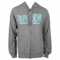 Ron Jon Split Name Zip Hoodie -OOfos Sale d800x800 10410424310 grey heather ron jon split name zip hoodie front