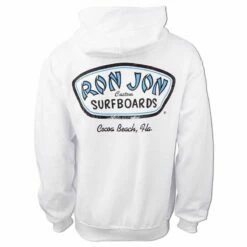Ron Jon Custom Surfboards Hoodie -OOfos Sale d800x800 10420816001 white ron jon custom surfboards pullover hoodie back 2xl