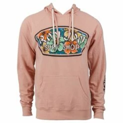 Ron Jon Unisex Hibiscus Badge Pullover Hoodie -OOfos Sale d800x800 10420845054 rose ron jon hibiscus badge hoodie front
