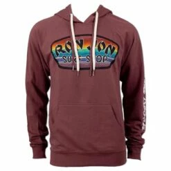 Ron Jon Blanket Badge Pullover Hoodie -OOfos Sale d800x800 10420867006 wine ron jon blanket badge pullover hoodie front