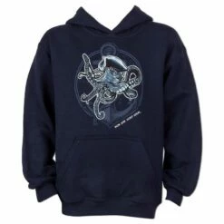 Ron Jon Kids Octo Pirate Fleece Pullover Hoodie -OOfos Sale d800x800 10460278086 navy ron jon kids octopirate fleece pullover front