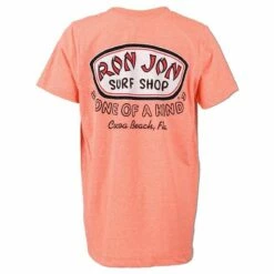 Ron Jon Kids Just A Badge Tee -OOfos Sale d800x800 10500749018 papaya ron jon youth just a badge tee back