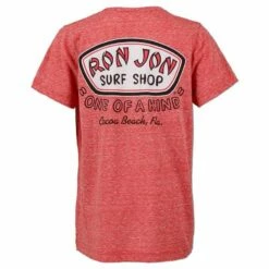Ron Jon Kids Just A Badge Tee -OOfos Sale d800x800 10500749050 red ron jon youth just a badge tee back