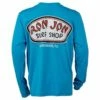Ron Jon Kids New Performance Badge Long Sleeve Sun Shirt -OOfos Sale d800x800 10510136081 light blue ron jon badge youth performance long sleeve tee back