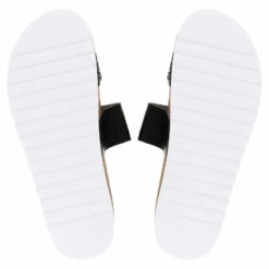 Ron Jon Ladies Black Cork Wedge Sandal