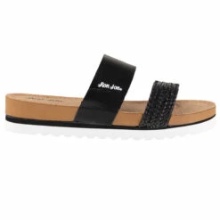 Ron Jon Ladies Black Cork Wedge Sandal -OOfos Sale d800x800 11000091095 black ron jon ladies cork wedge sandal side