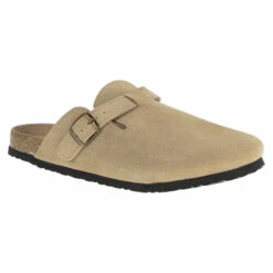 Ron Jon Tan Unlined Clog -OOfos Sale d800x800 11100016003 ron jon tan unlined clog angled