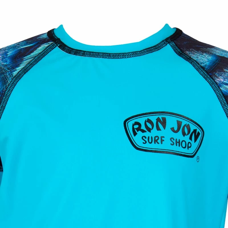 Ron Jon Kids Blue Long Sleeve Rash Guard 4 Ron Jon Kids Blue Long Sleeve Rash Guard - Image 2