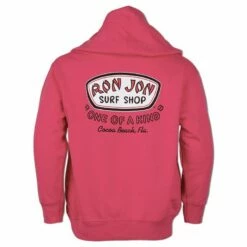 Ron Jon Toddler Just A Badge Fleece Pullover -OOfos Sale d800x800 12510048241 vintage pink ron jon just a badge toddler fleece pullover back