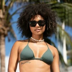 Ron Jon Juniors Sacramento Super Rib Tri Bikini Top -OOfos Sale d800x800 13210293321 forest green ronjon juniors sacramento super rib tri bikini top lifestyle 2