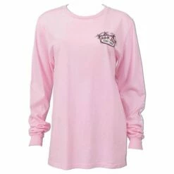 Ron Jon Junior Sunset Badge Long Sleeve Tee -OOfos Sale d800x800 13310417039 light pink ron jon junior sunset badge ls tee front