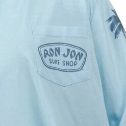 Ron Jon Juniors Palm Long Sleeve Hooded Pocket Crop Tee -OOfos Sale d800x800 13310451081 light blue ron jon juniors palm long sleeve hooded pocket tee POCKET