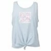 Ron Jon Juniors Palm Knotted Tank -OOfos Sale d800x800 13320680081D light blue ron jon juniors palm knotted tank top front