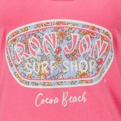 Ron Jon Juniors Paisley Badge Tank -OOfos Sale d800x800 13320706047 hot pink ron jon juniors paisley badge racerback tank logo