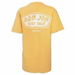Ron Jon Juniors Icon Badge Tee -OOfos Sale d800x800 13340804013D mustard ron jon juniors icon badge tee back