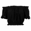 Ron Jon Juniors Gauze Off The Shoulder Crop Top -OOfos Sale d800x800 13340833095 black ron jon juniors gauze off the shoulder top