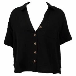 Ron Jon Juniors Gauze Button Front Top