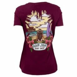 Ron Jon Juniors Hello Sunshine V-Neck Tee -OOfos Sale d800x800 13340839128 berry ron jon juniors hello sunshine v neck tee back