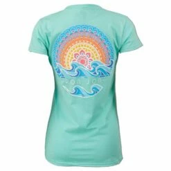 Ron Jon Juniors Wavy Sunset Graphic Tee 7 Ron Jon Juniors Wavy Sunset Graphic Tee -OOfos Sale d800x800 13340857254 celadon ron jon juniors wavy sunset v neck tee back