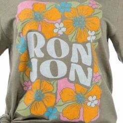 Ron Jon Junior Groovy Floral Tee -OOfos Sale d800x800 13340869074 olive ron jon juniors groovy floral tee graphic