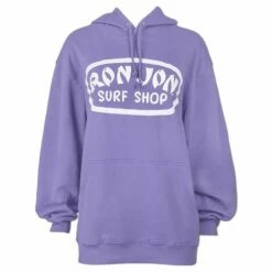 Ron Jon Juniors Large Badge Oversized Hoodie -OOfos Sale d800x800 13350704063 lavender ron jon unisex large badge oversized hoodie front
