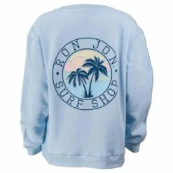 Ron Jon Juniors Beach Crew Neck Pullover -OOfos Sale d800x800 13350946081 light blue ron jon juniors beach crew sweathshirt back