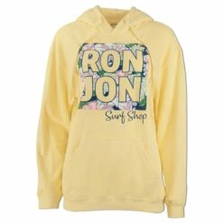 Ron Jon Juniors Floral Knockout Pullover Hoodie -OOfos Sale d800x800 13350999066 butter ron jon juniors floral knockout pullover hoodie front