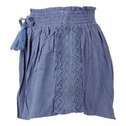 Ron Jon Juniors Crochet Trim Shorts -OOfos Sale d800x800 13360184080 blue ron jon juniors crochet trim shorts side