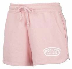 Ron Jon Junior Large Badge Shorts -OOfos Sale d800x800 13360185039 light pink ron jon junior large badge shorts front 2