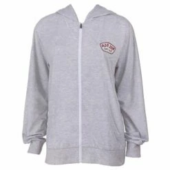 Ron Jon Juniors Tri-blend Badge Lightweight Zip Hoodie -OOfos Sale d800x800 13380019310 grey heather ron jon juniors tri blend lightweight zip hoodie