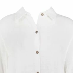 Ron Jon Ladies Gauze Long Sleeve Button Down Shirt -OOfos Sale d800x800 14320001001 white ron jon ladies gauze long sleeve button down shirt collar