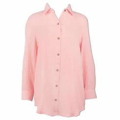 Ron Jon Ladies Gauze Long Sleeve Button Down Shirt -OOfos Sale d800x800 14320001039 light pink ron jon ladies gauze long sleeve button down shirt