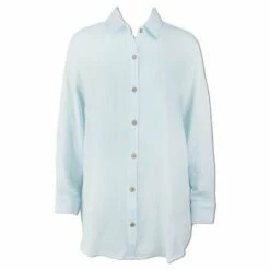Ron Jon Ladies Gauze Long Sleeve Button Down Shirt -OOfos Sale d800x800 14320001081 light blue ron jon ladies gauze long sleeve button down shirt