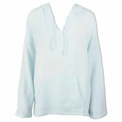 Ron Jon Ladies Gauze Pullover Hoodie -OOfos Sale d800x800 14320002081 light blue ron jon ladies gauze pullover hoodie