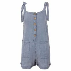 Ron Jon Ladies Button Front Romper -OOfos Sale d800x800 14390001081 light blue ron jon ladies button front romper