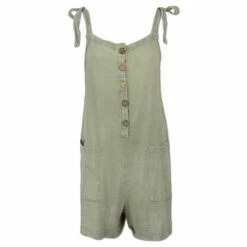 Ron Jon Ladies Button Front Romper -OOfos Sale d800x800 14390001109 sage ron jon ladies button front romper