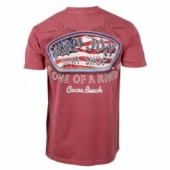 Ron Jon Faded Flag V2 Tee -OOfos Sale d800x800 17030846221 crimson ron jon faded flag v2 tee back