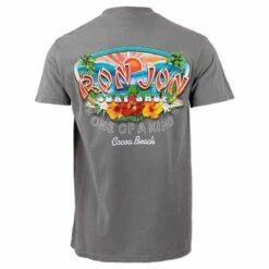 Ron Jon Hippie Waves V2 Graphic Tee -OOfos Sale d800x800 17030900091 grey ron jon hippie waves v2 tee back